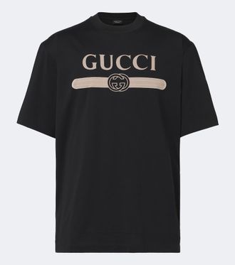 Gucci Interlocking G printed cotton jersey T-shirt