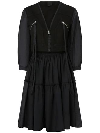 Pinko zipped midi dress - Black
