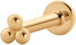 Made by Mary 14k Trinity Stud Earring in 14K Solid Gold - Single at Nordstrom