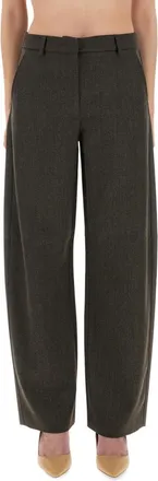 Moschino Grey Loose Flat Front Pants