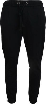 Dolce & Gabbana Black Mens Sport Wool Sweatpants Pants