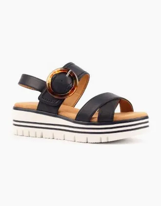 Lunar Womens Lunar Elise Sandal JLB011 in Navy - Size: 4