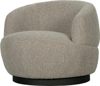 De Eekhoorn Drehbarer Design Sessel Wolly, Strukturstoff Natural