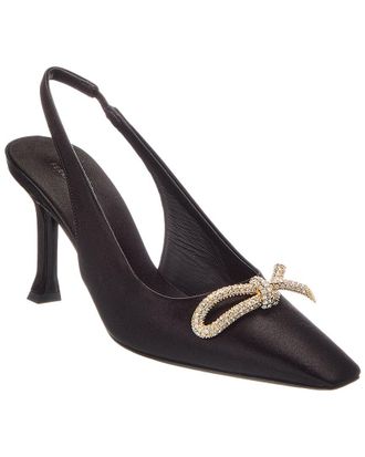 Ferragamo Arlene 85 Silk Slingback Pump