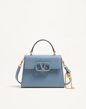Valentino Garavani Small Vsling Grainy Calfskin Handbag Wo