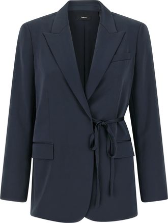 Theory Womens Blazer City Twill