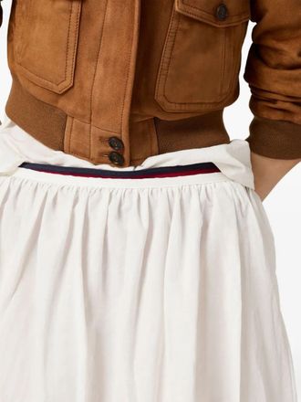 Miu Miu Gonne Popeline Fiammato+Banda