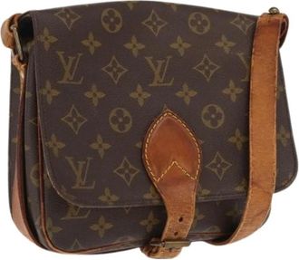 Louis Vuitton Tweedehands Canvas Louis Vuitton tassen - Dames - Vintage Schoudertas - Bruin - ONE Size - Vintage