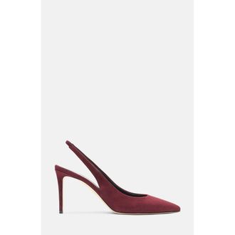 Scarosso Sutton Pumps in Burgundy - Suede at Nordstrom, Size 38.5