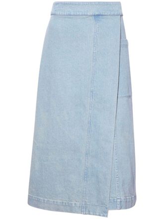 Proenza Schouler Iris denim midi skirt - Blue