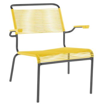 Schubiger M&ouml;bel Spaghetti-Lounger S&auml;ntis mit Armlehnen