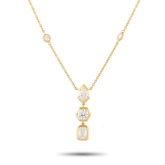 Luxury Bazaar 18K Yellow Gold 2.75ct Diamond Necklace ANK-19793-Y