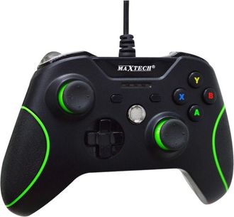 Trade Shop Trade Shop - Joystick Joypad Controller Nero Per Xbox One Con Cavo Filo Usb Compatibile