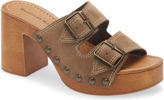Chocolat Blu Mega Platform Sandal in Taupe Suede at Nordstrom, Size 8-8.5Us