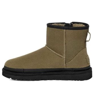 UGG (WMNS) UGG Classic Mini Zipper Tape Logo Burnt Olive 1144034-BTOL