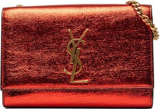Saint Laurent Pre-owned Saint Laurent Small Metallic Calfskin Monogram Kate Crossbody Ladies JFVD4NRICA5YP3NE