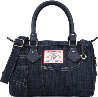 True Religion Heritage Denim Satchel Bag in Dark Denim at Nordstrom Rack