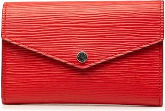 Louis Vuitton Pre-owned Coin Pouch - Dames - Vintage Accessoires - Rood - ONE Size - Leer - Vintage