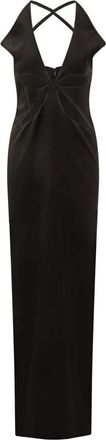 M&ocirc;not Petal Cut Out Jurk - Dames - Maxi kleedjes - Zwart - XS - Kleedjes