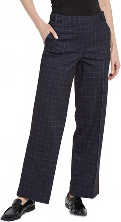 Lyss&eacute; Womens Zaina Ponte Trouser In Cross Check Plaid
