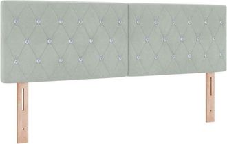 vidaXL Cama Tipo Box Spring Gris Claro 140 X 190 Cm Terciopelo Vidaxl