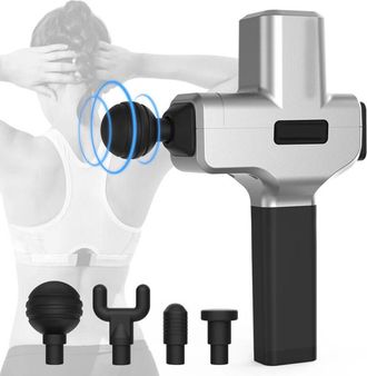 Trade Shop Trade Shop - Pistola Massaggio Muscolare Con Testire Massaggianti Professionale 6 Regolazioni