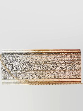 Jimmy Choo London acrylic sweetie clutch metallic gradient