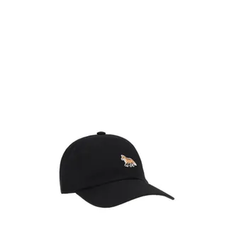 Maison Kitsun&eacute; Womens Black Cotton Cap (baseball Hat)