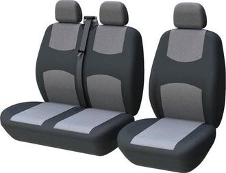 OEM Funda Universal Para Asientos De Coche, Furgoneta, Asientos Delanteros Para Conductor Individual Y Doble, Y Para Pasajeros Dobles 2+1, Color Negro Y G