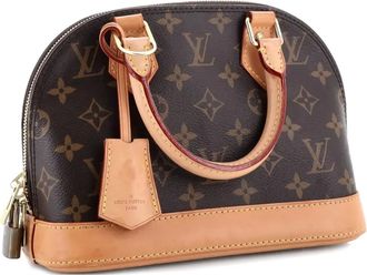 Louis Vuitton Alma Handbag Monogram Canvas BB crossbody bag - Bruin
