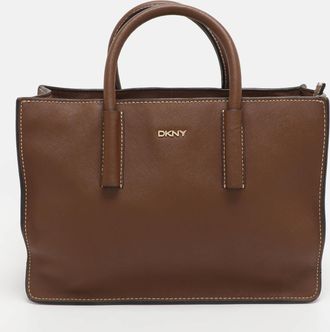 DKNY Dkny Bryant Park Brown Leather Tote