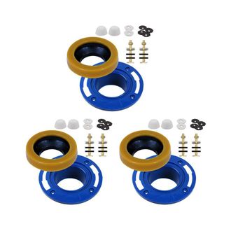 OEM Adecuado Para 3 Pernos De Inodoro Con Anillos De Cera, Compatible Con Kits De Reemplazo De Inodoro, Incluye Pernos Y Kit De Reparaci&oacute;n De Inodoro De P