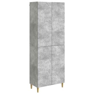 vidaXL Juego De Armarios 2 Uds. Gris Hormig&oacute;n Madera De Ingenier&iacute;a Vidaxl