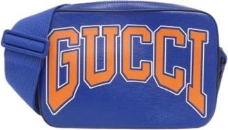 Gucci Pre-owned Belt Bags, female, Blue, Size: ONE SIZE Pre-owned Leather Belt Bag