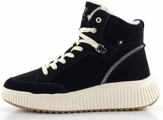 Revolution Womens Rieker Lace Up Sneaker In Black