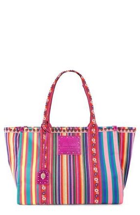 Kurt Geiger Southbank Large Canvas Shopper Bag in Fushia Cmb at Nordstrom Rack