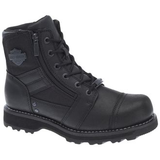 Harley-Davidson Harley Davidson Bonham Full grain leather Mens Ankle Boots - Black - Size:UK 10.5