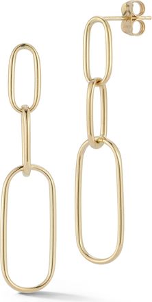 Ember Fine Jewelry 14K Gold Link Drop Earrings