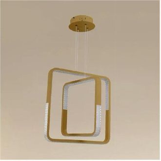 Trade Shop Trade Shop - Copy Of Lampadario A Sospensione Led 48w Esagonale Effetto Cristallo Moderno Bianco 31838