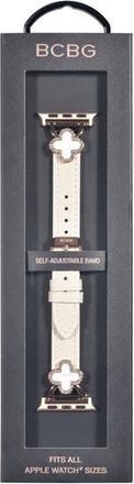 BCBGeneration Clover Embellished Apple Watch Watchband in Cream at Nordstrom Rack