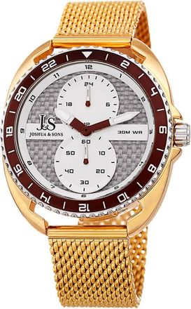 Joshua & Sons Military Time White Dial Mens Watch JX136YG