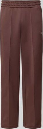 Puma Straight Fit Sweatpants mit Logo-Stitching Modell Always On in Schoko, Gr&ouml;&szlig;e XXL
