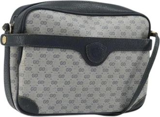 Gucci Pre-owned Vintage Schoudertas - Dames - Vintage Schoudertas - Blauw - ONE Size - Leer - Vintage