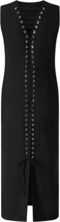 Pinko Pinko, Kleedjes, Dames, Zwart, XL, Midi Jurken