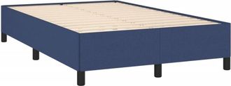 vidaXL Estructura de cama sin colchón tela azul 120x190 cm Vidaxl