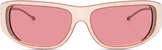 Diesel Wraparound style sunglasses - Sunglasses - Unisex - Pink