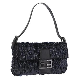 Fendi Pre-owned Vintage Schoudertas - Dames - Pre-owned - Zwart - Maat: ONE Size Leer