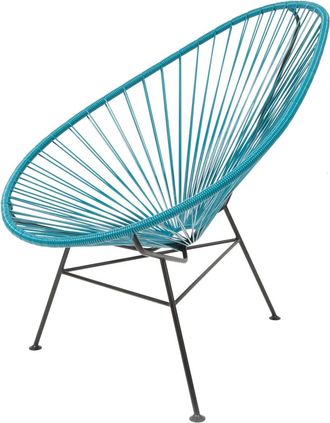 Acapulco Design Acapulco Classic Chair, petroleum blau / schwarz