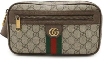 Gucci Pre-owned Belt Bags, female, Beige, Size: ONE SIZE Pre-owned Canvas gucci-bags