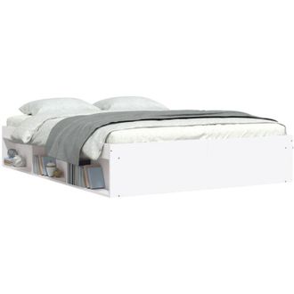 vidaXL Estructura De Cama Sin Colch&oacute;n Blanco 140x190 Cm Vidaxl